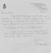 Letter to Mr Wilkins from E.V.Appleton. Januray 31st
		    1947.